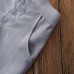 BO0444 ชุดเซ็ทเด็กผู้ชาย เสื้อเชิ๊ตสีโอรสติดหูกระต่ายม่วง + เสื้อกั๊ก และกางเกงลายทางสีเทา (3ชิ้น) 