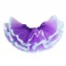 LE0418 กระโปรงสุ่มเด็กผู้หญิง 3 ชั้น แบบไม่มีซับใน สีพื้น ขอบโบว์