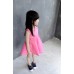 GI1145 ชุดเดรสเด็กผู้หญิง แขนกุด แต่งกระเป๋า สีชมพูบานเย็น S.120/130