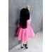 GI1145 ชุดเดรสเด็กผู้หญิง แขนกุด แต่งกระเป๋า สีชมพูบานเย็น S.120/130