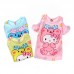 GI1378 เสื้อเด็กผู้หญิง คอกลมเปิดไหล่ คิตตี้ใส่ชุดหมี สีชมพู S.110