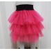 LE0385 กระโปรงเด็กผู้หญิง ปอมๆ เชียร์ TUTU ขอบเอวสีดำ ไซส์ L อายุ 5-8 ปี (เลือกสี)