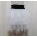 LE0385 กระโปรงเด็กผู้หญิง ปอมๆ เชียร์ TUTU ขอบเอวสีดำ ไซส์ L อายุ 5-8 ปี (เลือกสี)