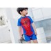 SW0189 ชุดว่ายน้ำเด็กผู้ชาย แบบบอดี้สูท ลายสไปเดอร์แมน พร้อมผ้าคลุมและหมวก (3ชิ้น) S.100