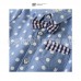 BO0517 เสื้อเชิ๊ตเด็กผู้ชายออกงาน แขนสั้นผ้ายีนส์ลายจุด ติดหูกระต่ายลายสก๊อต S.130