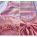GI1359 ชุดเดรสเด็กผู้หญิง สายเดี่ยวลายขวาง + เสื้อแขนกุดเอวลอย สีชมพู (2ชิ้น) S.90/120