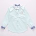 BO0521 เสื้อเชิ๊ตเด็กผู้ชายออกงาน เด็กโต คอปกแขนยาว สีเขียวมิ้นท์ 