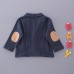 BS1039 ชุดบอดี้สูทเด็กผู้ชายแขนยาวออกงาน เนคไทสีแดง พร้อมเสื้อสูทสีกรมท่า (2ชิ้น) S.90