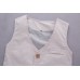 BO0353 ชุดเด็กผู้ชายออกงาน เสื้อแขนยาวสีขาวออฟไวท์ (Off-white) + เสื้อกั๊ก + หูกระต่าย + กางเกง (4ชิ้น) 