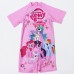 SW0183 ชุดว่ายน้ำเด็กผู้ชาย แบบบอดี้สูท แขนขาสั้น ลายม้าโพนี่ Pony 