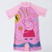 SW0182 ชุดว่ายน้ำเด็กผู้ชาย แบบบอดี้สูท แขนขาสั้น ลาย Peppa Pig 
