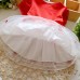 GI0790R ชุดเดรสสั้นเด็กผู้หญิง ชุดราตรีเด็กแขนสั้น สีแดง แต่งโบว์ กระโปรงสีขาวลายจุด Small
