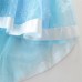 GI1515 ชุดเจ้าหญิงเด็ก Frozen หน้าสั้นหลังยาวสีฟ้า S.120