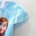 GI1515 ชุดเจ้าหญิงเด็ก Frozen หน้าสั้นหลังยาวสีฟ้า S.120