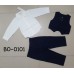 BO0101 ชุดเด็กผู้ชายออกงาน เสื้อเชิ๊ตแขนยาวสีขาว + เสื้อกั๊ก + กางเกงขายาว สีกรมท่า (3ชิ้น)