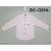 BO0246 เสื้อเชิ๊ตเด็กผู้ชายออกงาน คอปกแขนยาว ปักลายสุนัขที่กระเป๋าเสื้อ สีชมพู
