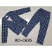 BO0435 ชุดสูทเด็กผู้ชายออกงาน เสื้อสูท + กางเกงขายาวลายตาราง สีกรมท่า (2ชิ้น)