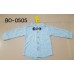 BO0505 ชุดเด็กผู้ชายออกงาน เสื้อเชิ๊ตแขนยาวลายจุดสีฟ้า หูกระต่ายสีขาวกรมท่า กางเกงยีนส์ขายาว (3ชิ้น) S.80