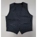BO0593A เสื้อกั๊กเด็กผู้ชายออกงาน ลายตาราง สีดำ S.110/140/150