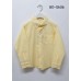 BO0606L เสื้อเชิ๊ตเด็กผู้ชาย แขนยาวคอปกติดกระดุม แต่งกระเป๋า สีเหลืองอ่อน