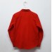 BO0653 เสื้อเชิ๊ตเด็กผู้ชาย แขนยาวคอปกติดกระดุม แต่งกระเป๋า สีแดง 