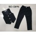 BO0694A ชุดกั๊กเด็กผู้ชายออกงาน เสื้อกั๊ก และกางเกงขายาวสีดำ (2ชิ้น)