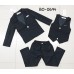 BO0694 ชุดสูทเด็กผู้ชายออกงาน เสื้อคลุมสูทแขนยาว กั๊ก และกางเกงขายาว สีดำ (3ชิ้น) 