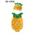 BS0906 ชุดบอดี้สูทเด็ก แฟนซี แขนกุด ขาเว้า คอระบาย พร้อมหมวก ลายสัปปะรด (2ชิ้น) S.70/90