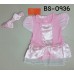 BS0936 ชุดบอดี้สูทเด็กผู้หญิง แฟนซีเด็ก แนวเจ้าหญิง พร้อมผ้าคาดผม สีชมพู (2ชิ้น) S.80/90