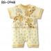 BS0948 ชุดบอดี้สูทเด็ก แขนสั้น ลายยีราฟ สีเหลือง S.80
