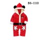 BS1110 ชุดบอดี้สูทแฟนซีเด็กแขนยาว ซานต้าพร้อมฮู้ดหูกระดิก ฉลองคริสมาสต์นี้ 