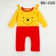 BS1123 ชุดบอดี้สูทเด็กดิสนีย์แขนยาวขายาว ลายหมีพูห์หูกระดิก