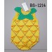 BS1214 ชุดบอดี้สูทแฟนซีเด็ก แขนกุด ขาเว้า ผลไม้ลายสัปปะรด S.95
