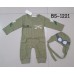 BS1221 ชุดบอดี้สูทเด็กแฟนซี นักบินเด็ก แขนยาวขายาว พร้อมหมวก สีเขียว (2ชิ้น) S.95