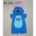 BS1232 ชุดบอดี้สูทแฟนซีเด็ก แขนสั้น พร้อมฮู้ด ลายสติชท์ (Stitch) สีน้ำเงิน