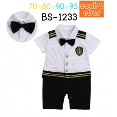 BS1233 ชุดบอดี้สูทนักบินเด็ก แฟนซีในเครื่องแบบจิ๋ว S.90/95