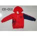 CO0111 เสื้อกันหนาวเด็ก แขนยาวข้างนึงสีดำ ซิปหน้า พร้อมฮู้ด ลายสไปเดอร์แมน