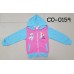 CO0159 เสื้อกันหนาวเด็ก แขนยาวซิปหน้าพร้อมฮู้ด ลาย Frozen สีชมพูฟ้า S.100