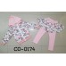 CO0174 เสื้อกันหนาวเด็กผู้หญิง เสื้อคลุมแขนยาวพร้อมฮู้ด + กางเกงกระโปรงขายาว ลายคิตตี้ (2ชิ้น) S.100