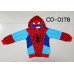 CO0178 เสื้อกันหนาวเด็ก แขนยาวซิปหน้าพร้อมฮู้ด + กางเกง ลายสไปเดอร์แมน (2 ชิ้น) S.140/150