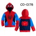 CO0178 เสื้อกันหนาวเด็ก แขนยาวซิปหน้าพร้อมฮู้ด + กางเกง ลายสไปเดอร์แมน (2 ชิ้น) S.140/150