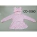 CO0180 เสื้อคลุมกันหนาวเด็กผู้หญิง แขนยาวพร้อมฮู้ดกระต่ายหูกระดิก สีชมพูลายจุด 