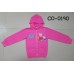 CO0190 เสื้อกันหนาวเด็ก ซิปหน้า แขนยาว พร้อมฮู้ด ลาย Peppa Pig สีชมพูเข้ม 