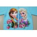 CO0191 เสื้อกันหนาวเด็ก ซิปหน้า แขนยาว พร้อมฮู้ด ลายเจ้าหญิง Frozen สีฟ้า 