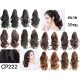 CP222 แฮร์พีชหางม้าลอนคลื่นแบบหนีบ 35 ซม.
