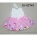 GI0374S เดรสเด็กผู้หญิงออกงาน แขนกุด แต่งลูกไม้ทรงกุหลาบเกสรไข่มุก และ กลีบกุหลาบหลากสีในกระโปรง สีชมพู S.80 ป้าย 10