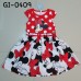 GI0409 เดรสเด็กผู้หญิง ลายหน้ามินนี่ เมาส์ ลายจุดสีแดง S.80/90