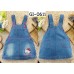 GI0611 เดรสเอี๊ยมยีนส์ เด็กผู้หญิง แต่งกระเป๋าที่อก ปักหน้าคิตตี้ สียีนส์ (ไม่รวมเสื้อตัวใน) S.80