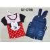 GI0781 ชุดเด็กผู้หญิง เสื้อคอกลม แขนสั้น หน้ามินนี่ เมาส์ ลายจุดสีแดง + เอี๊ยมยีนส์ ขาสั้น อกรูปหัวใจ (2ชิ้น) S.90 GI0781 ชุดเด็กผู้หญิง เสื้อคอกลม แขนสั้น หน้ามินนี่ เมาส์ ลายจุดสีแดง + เอี๊ยมยีนส์ ขาสั้น อกรูปหัวใจ (2ชิ้น) S.90