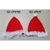 GI0919 ชุดเดรสแฟนซีเด็กผู้หญิง ซานตี้แขนสั้น ติดโบว์คู่ พร้อมหมวก ฉลองคริสมาสต์ (2ชิ้น) 